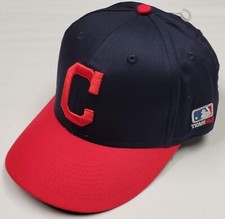 YOUTH Cleveland Indians Guardians "C" Twill Cap Hat Adjustable MLB Embroidered