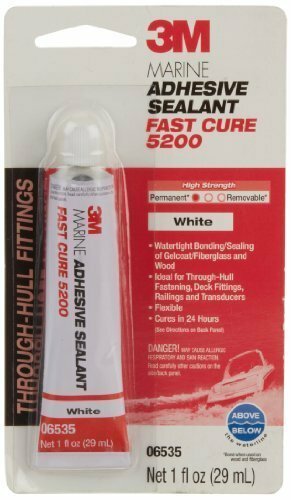 3M Marine Adhesive Sealant 5200 Fast Cure White, 06535, tubo de 1 oz (paquete de 1) - Imagen 1 de 1