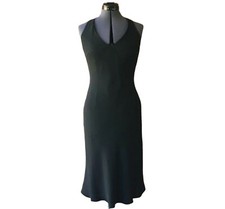 Jones New York Sleeveless Cocktail Dress Low-Cut V-Neck Black Sz. 6