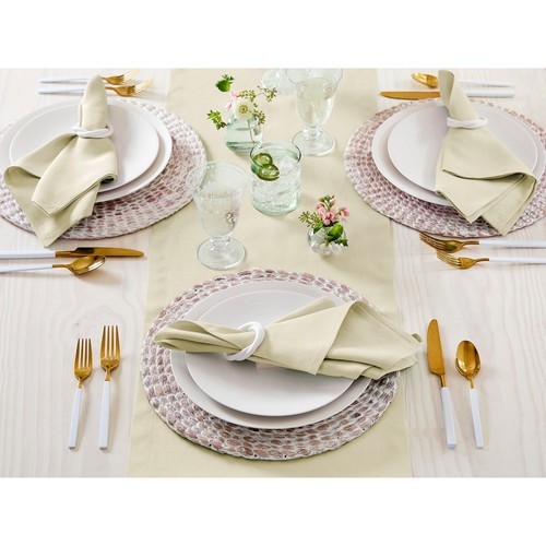 Solino Home Linen Dinner Napkins Square Set of 4 for Fall Solid, Fete 20x20 In - Picture 100 of 155