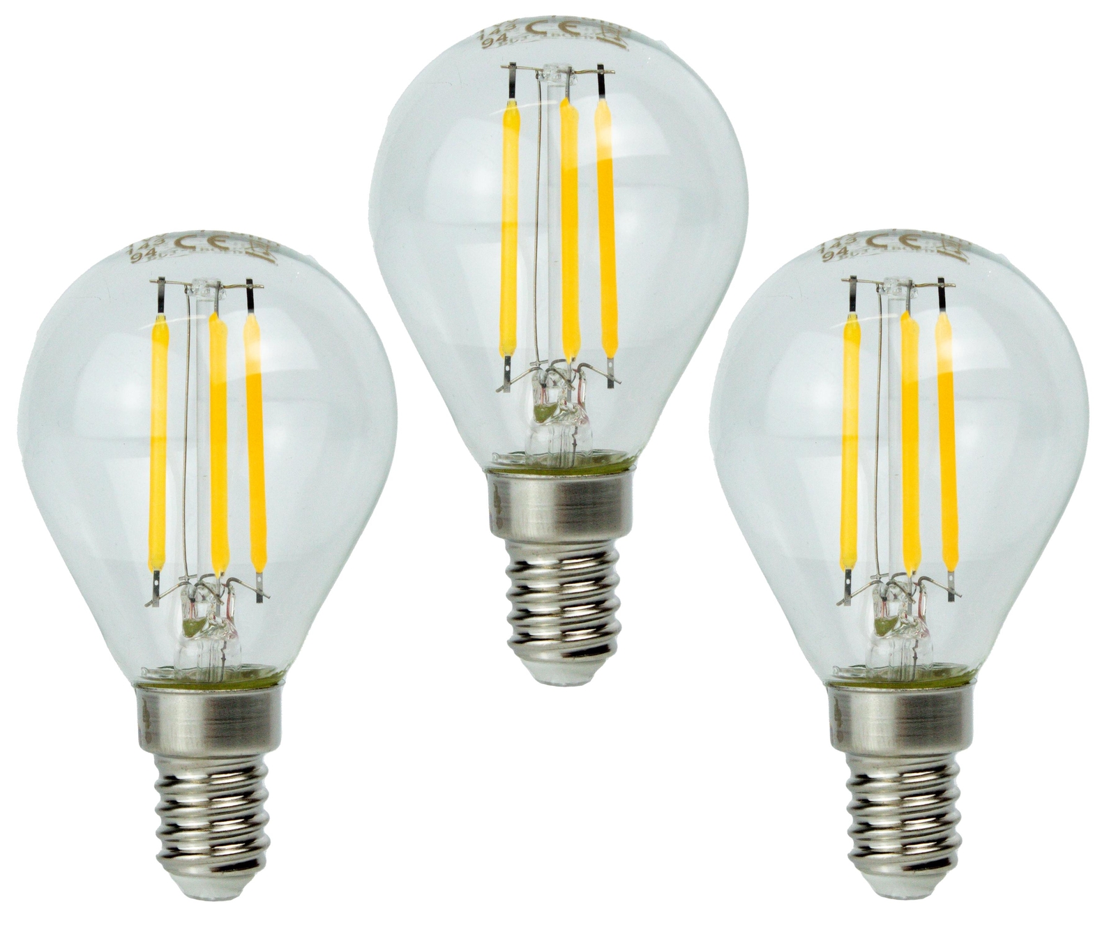 LED Lampe Filament 12V DC AC 1 Watt E14 E27 3000K warmweiß 4000K neutralweiß