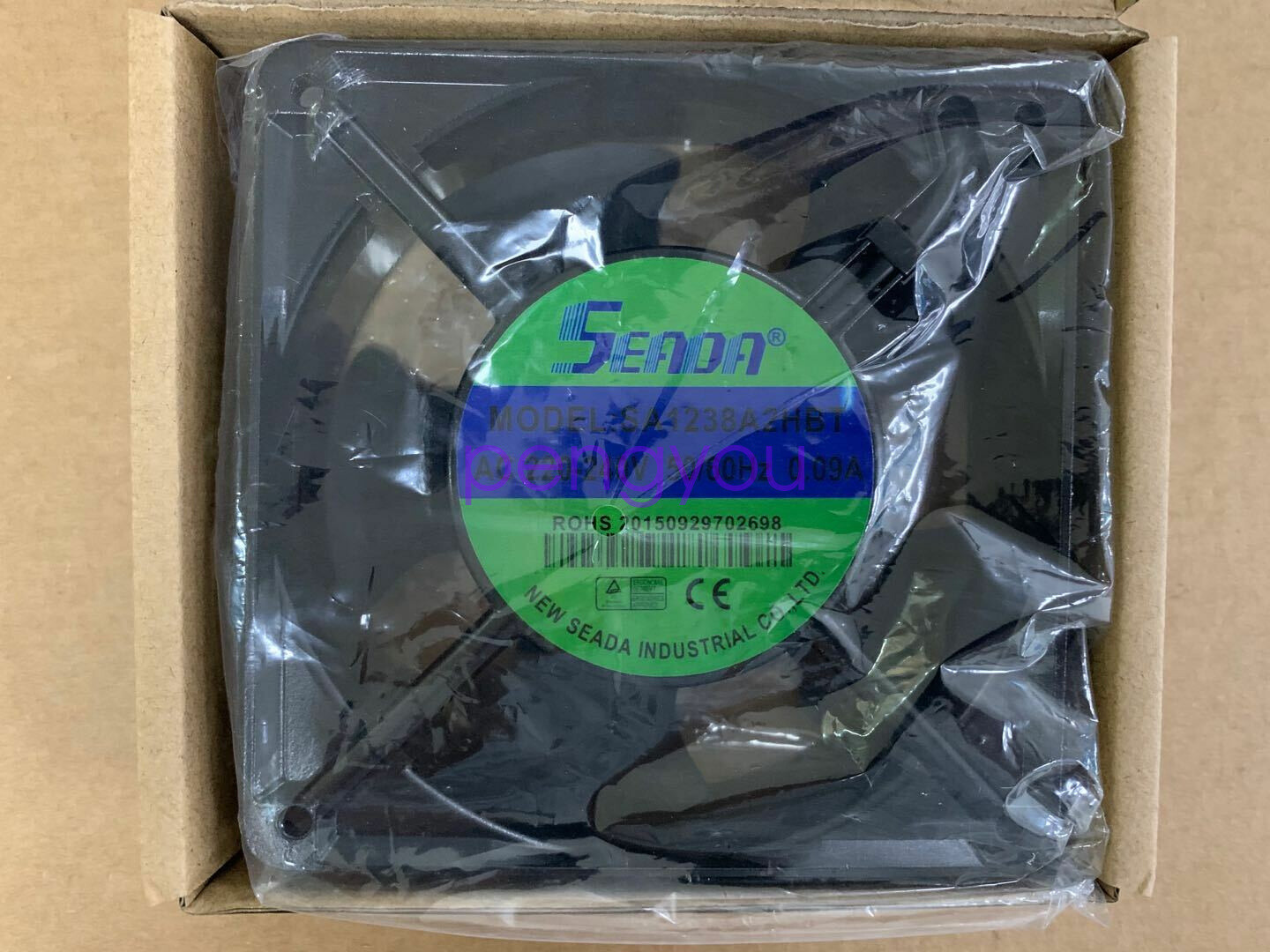 SEADA SA1238A2HBT Aluminum frame cooling fan 220/240V 0.09A 50/60HZ 120*120*38mm