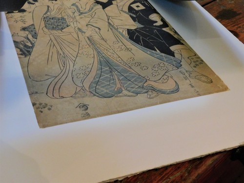 Estampado en madera japonés Edo KIKUGAWA EIZAN peregrinación al templo Ryodaishi c1816 - Imagen 7 de 15