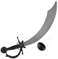 19" Pirate Sword with Eyepatch Fun Novelty Costume Accessory Halloween Theater