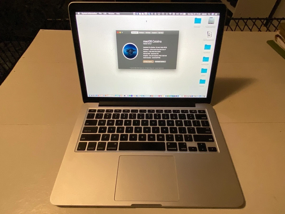 Apple Macbook Pro 13” Retina - i7, 8GB RAM, 768GB SSD, Early 2013