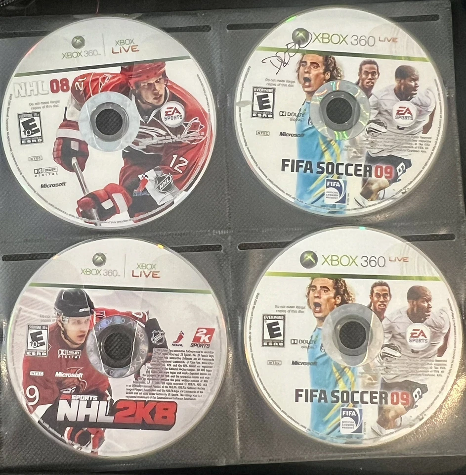 Lot of 8 XBox 360 Disc Only: FIFA 07, FIFA 09, NHL 08, NHL 2K8, MADDEN 07 TESTED - Image 3 of 3