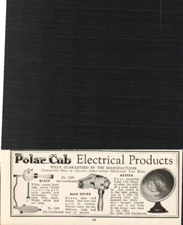 Print Ad 1929 Polar Cub Electrical Products Mixer-Hair Dryer-Heater 2" x 5"