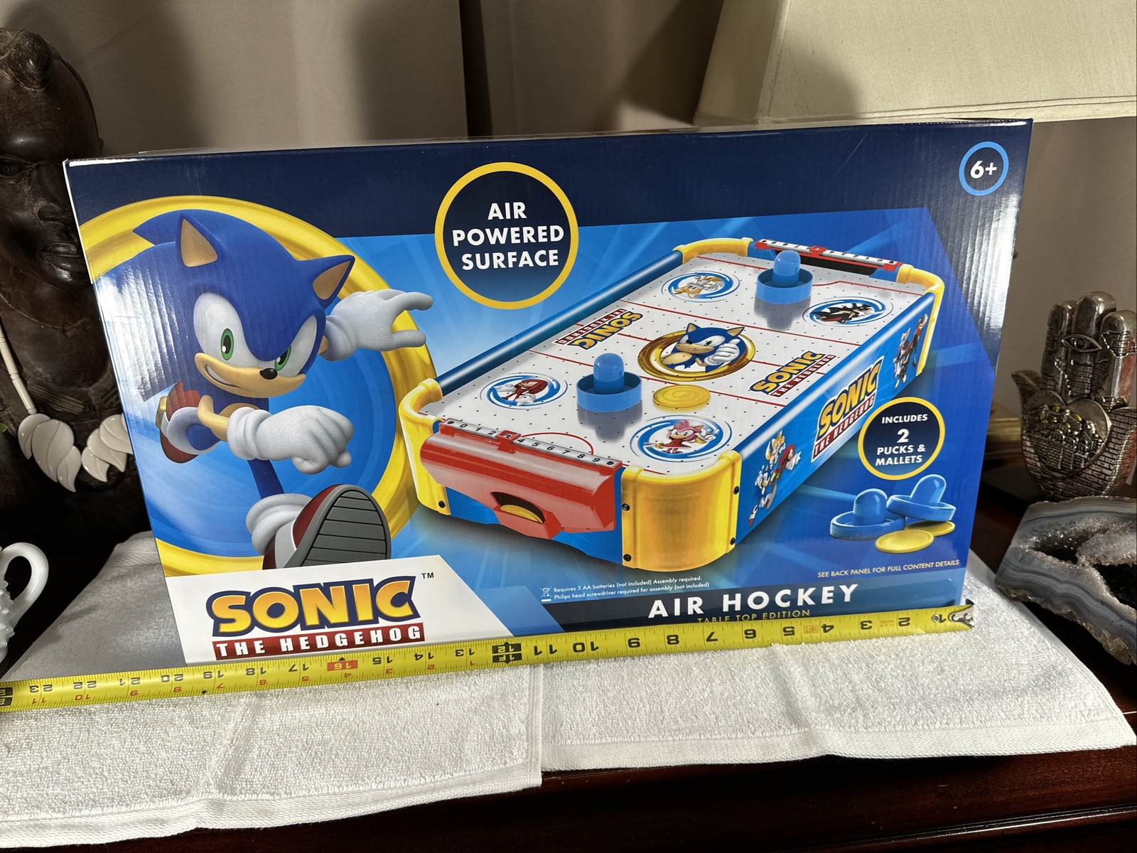 NEW Sonic The Hedgehog Airhockey Air Hockey Table Top Edition Brand New