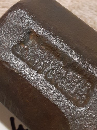 WARWOOD 4-96 SLEDGE HAMMER HEAD BLACKSMITH TIN SILVER SMITHING AUTO BODY 3.0 LBS - Picture 11 of 12