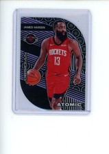 2019-20 Obsidian James Harden 17 Atomic Purple Electric Etch Die-Cut Insert 6/50