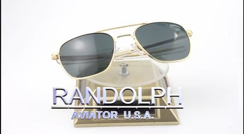 Randolph Aviator Shades - Top Gun Style for USAF Pilots,Tom Cruise Sunglasses - Video 1 of 1