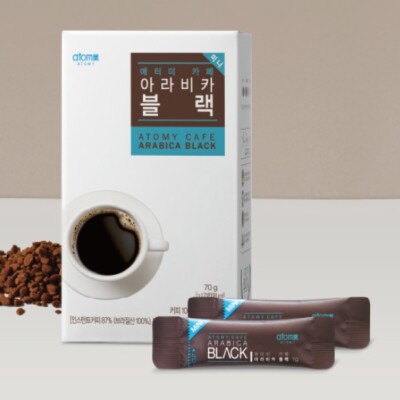 ATOMY Cafe Arabica Black Coffee Mini 70p Korean Instant Kaffee Americano Kaffee