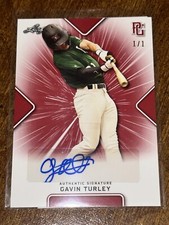 GAVIN TURLEY 2021 LEAF PERFECT GAME RED BLANK BACK AUTOGRAPH #1/1 OREGON STATE