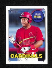 Johan Mieses 2018 Topps Heritage Minors Card #129; Cardinals