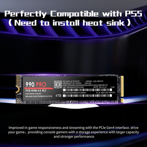 Disque dur SSD universel haute vitesse de transfert 1/2/4 To 990 Pro PCIE 4.0 NVME M.2 - Photo 10/28