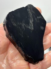 Obsidian Slab w Silver Sheen Lapidary Cabbing Knapping Combo Shipping Available