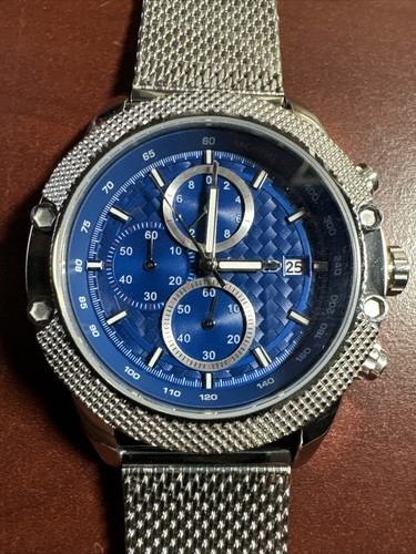 Egard V2 CHRONO-GEN AQUA CHRONOGRAPH WATCH WITH CHAINMAIL STRAP LAW ENFORCEMENT - Picture 6 of 10