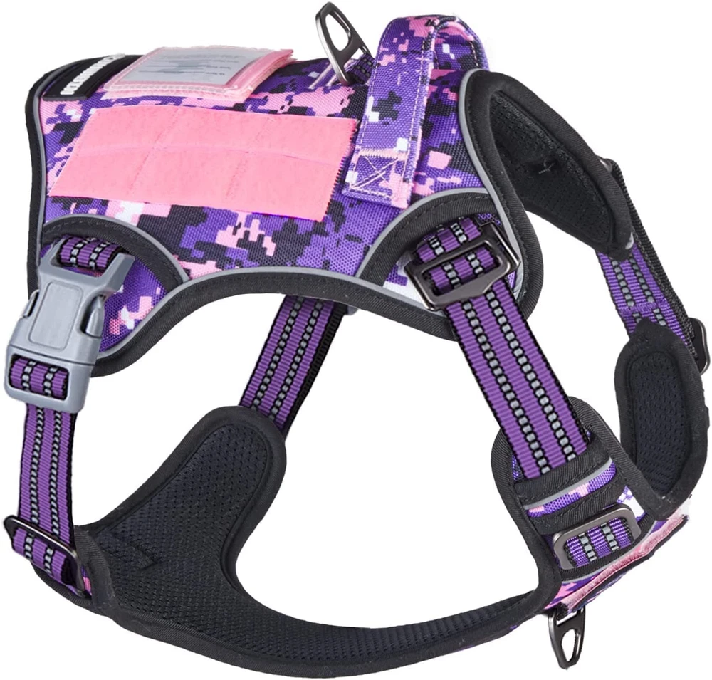 Dog Harness for Large Dogs No Pull Fit Smart Reflective Pet Walking Harness