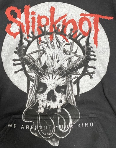 Slipknot We Are Not Your Kind Hoodie Skull Moon Design W/ Back Print, Size Large - Picture 2 of 4