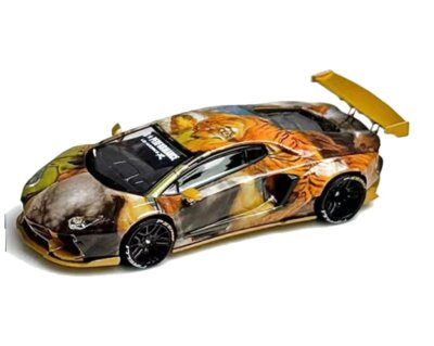 LAMBORGHINI Aventador LP700 - LBWK  - Tiger Design - King Model 1:64