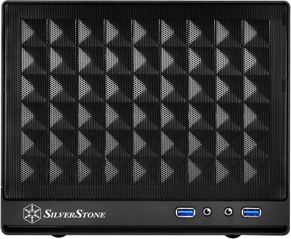 Ultra Compact Mini-Itx Computer Case with Mesh Front Panel Black (SST-SG13B-USA) - Image 2 of 4