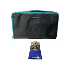 Vintage Case Logic 30 Cassette Tape Black  Teal Carrying Case Bag Holder