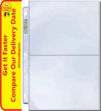 25 x ULTRA PRO 2 POCKET PLATINUM SERIES 5 x 7 PHOTO POSTCARD ALBUM PAGES SLEEVES