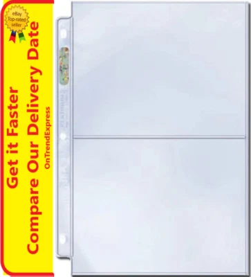 10 x ULTRA PRO 2 POCKET PLATINUM SERIES 5 x 7 PHOTO POSTCARD ALBUM PAGES SLEEVES