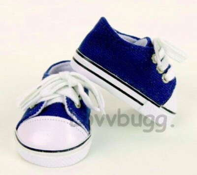 Navy Blue Sneakers for American Girl 18''15'' Doll Shoes FREESHIP ADDS LOVV PRICE