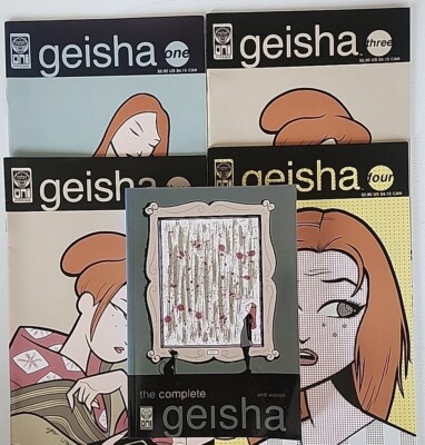 GEISHA Issues 1,2,3, &4 + TPB Comic SERIES Oni Press NM+ First Printing B&B 