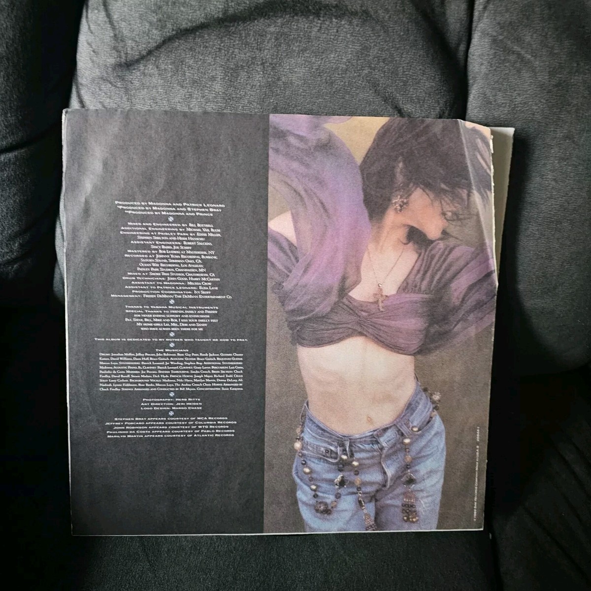 MADONNA LIKE a PRAYER 1ST PRESS 1989 SIRE RECORDS 25844-1 VINYL Lp
