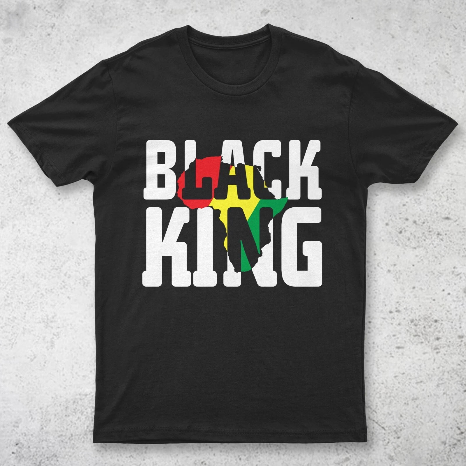 Black King by Berts T-shirt - Short Sleeve Round Neck Black Tee