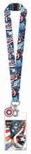  NEW Marvel: Captain America Lanyard with Soft Touch Dangle