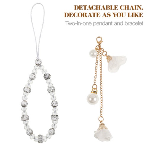 Mobile Phone Decorative Bracelet Charm Keychain Crystal Lanyard Wrist Strap - Zdjęcie 6 z 11