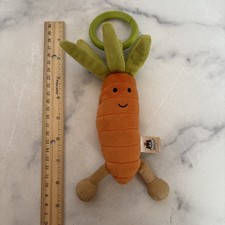Rare Retired Jellycat of London Vivacious Vegetable Carrot Jitter Pre-Owned