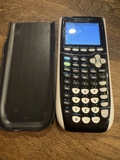 TI-84 Plus C Silver Edition Graphing Calculator-Tested Works Great Scratched