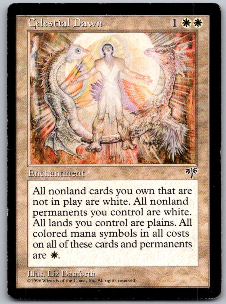 Celestial Dawn Rare Mirage Magic: The Gathering Lightly Played