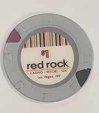 1.00 Chip from the Red Rock Casino Las Vegas Nevada 