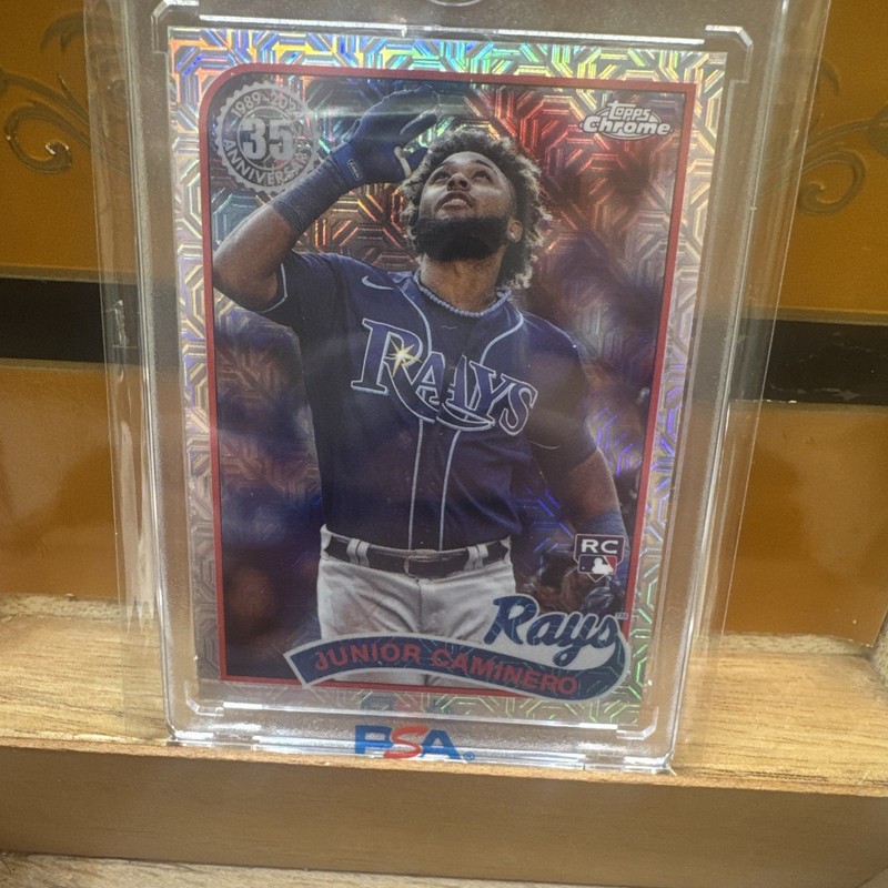 Junior Caminero 2024 Topps Silver Pack S2 Chrome Mojo Refractor Rookie NRMT+...