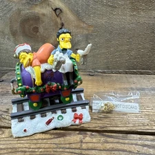 THE SIMPSONS Christmas Express Train - Hamilton Collection - Christmas At Moe's