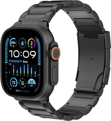 Titanium Strap Compatible with Apple Watch Ultra 49mm, Series 9 45mm, Rugged