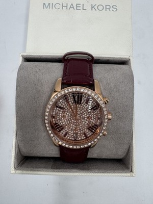 Michael Kors Women's Lexington Pave Rose Gold Tone and Crocodile MK2971