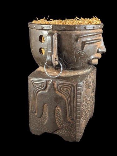 MCM 1950's Tiki Hibachi Grill Burner Rossini Japan Hawaiian Copal Sandlewood - Picture 3 of 8
