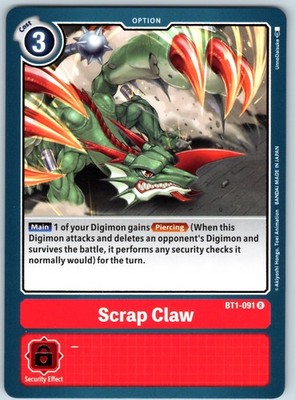 Scrap Claw Rare Release Special Booster 1.5 Normal BT1-091 R NM