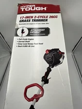 Hyper Tough 17-Inch 2 Cycle 26CC Grass Trimmer Curved Shaft/Read the Description