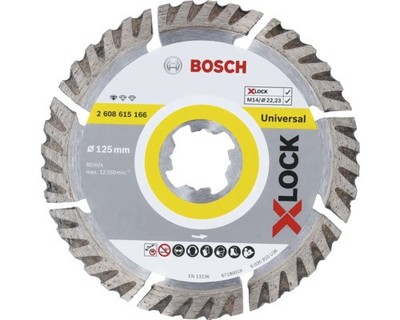Twinpack Diamanttrennscheibe Bosch Standard for Universal Ø 125x22,23 mm, X-LOCK