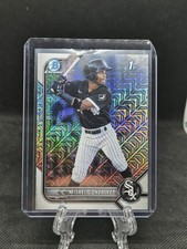 MISAEL GONZALEZ 2022 BOWMAN CHROME MOJO REFRACTOR 1ST BOWMAN WHITE SOX