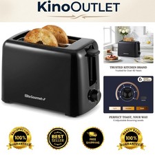 Elegant 2-Slice Cool Touch Toaster with 6 Browning Levels Ideal for Bagels
