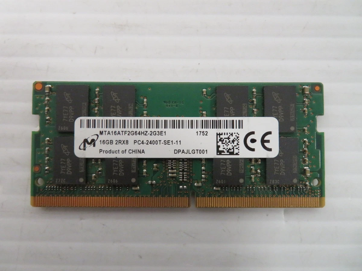 Mémoire pour ordinateur portable 16 Go (1 x 16 Go) DDR4-2400 MHz PC4-19200 2Rx8 1,2 V SODIMM NEMIX RAM