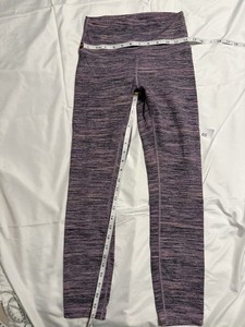 lululemon athletica Women's Leggings 4 Purple Heathered Ankle Logo